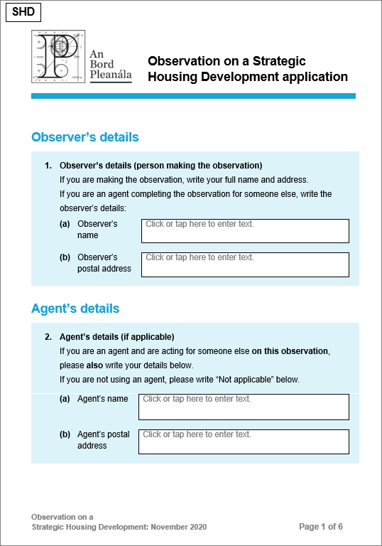 Picture of the Observation Form. If you click on the picture you will be able to download a copy of the Observation Form for you to use.